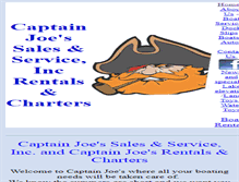 Tablet Screenshot of captainjoespa.com